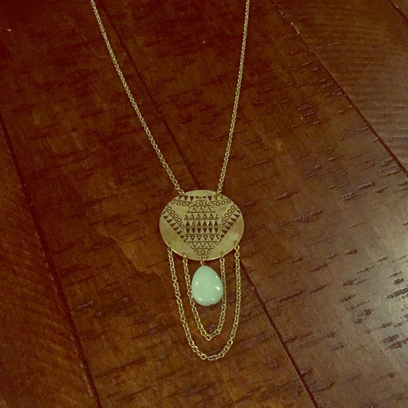 Altar'd State Jewelry - Long necklace with turquoise stone